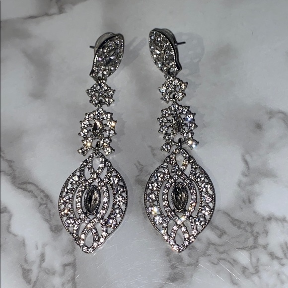 David's Bridal Jewelry - Bridal Crystal Chandelier Earrings